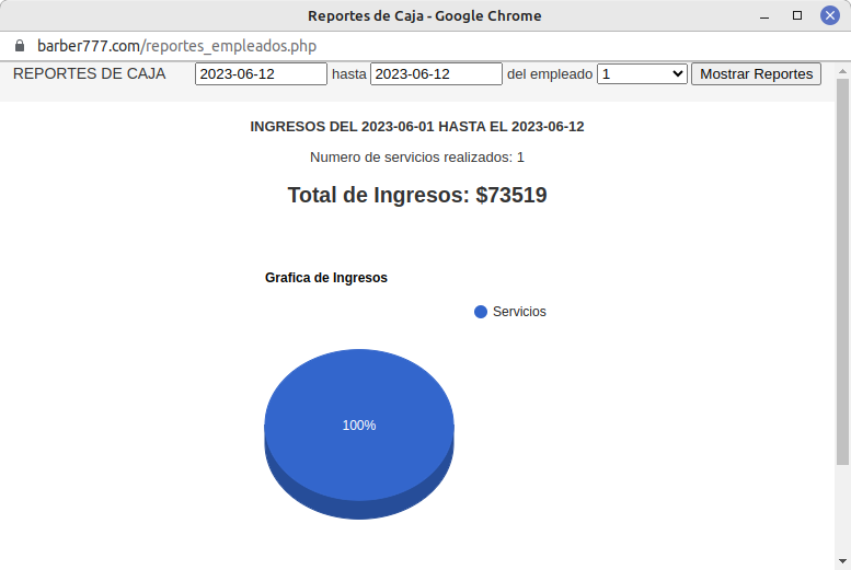 Barber777 Software para el control y administracion de Barberías